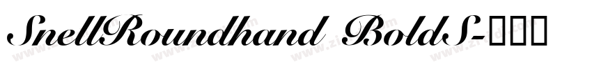 SnellRoundhand BoldS字体转换 SnellRoundhand BoldS字体转换